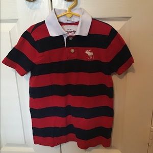 Abercrombie kids rugby striped polo. Sz M.